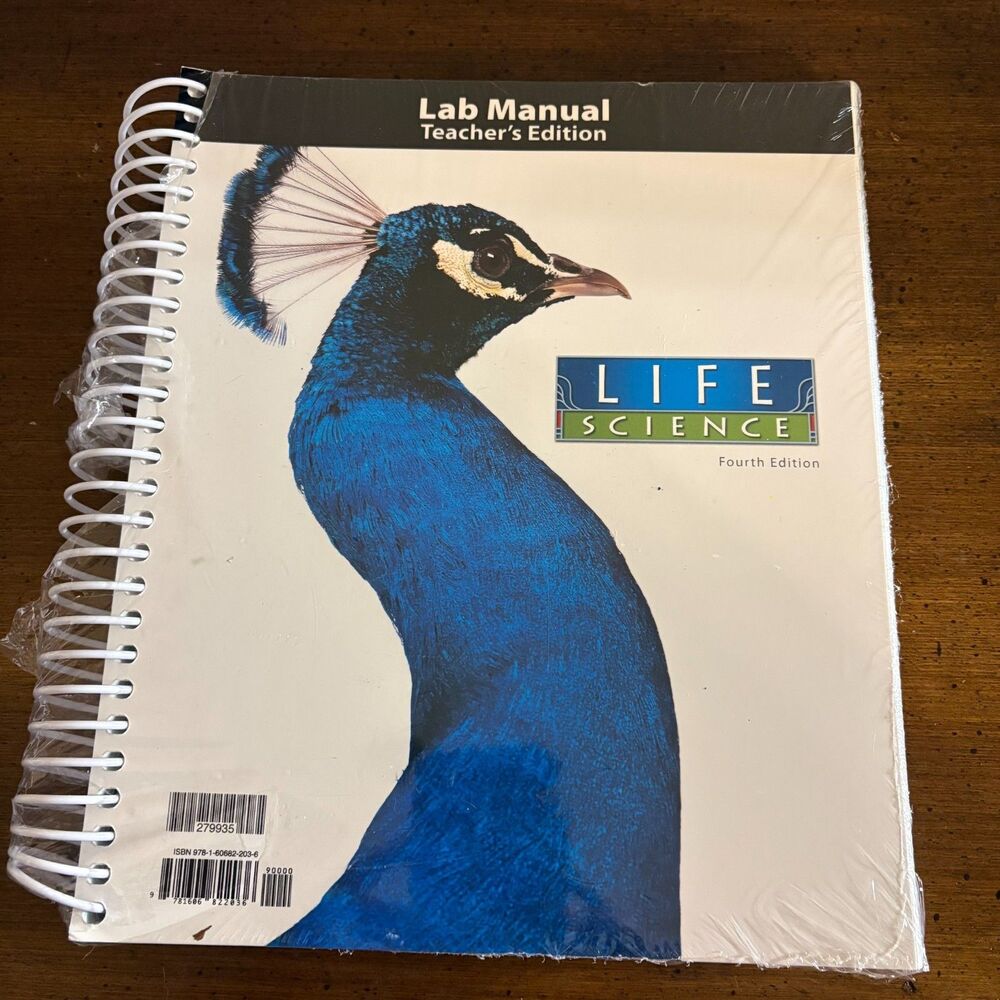 BJU Press Life Science Fourth Edition Teachers Edition Lab Manual SEALED